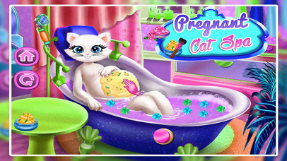 Pregnant Cat Spa And Care Game screenshot 2