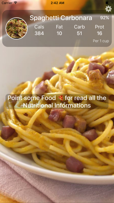 Visual Food, Visual Recognition and Calories Count screenshot 2