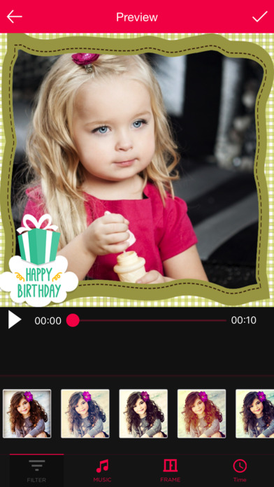 Birthday Movie Maker & Music screenshot 2
