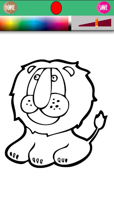 Cute the Lion Kids Coloring Book for Family screenshot 3