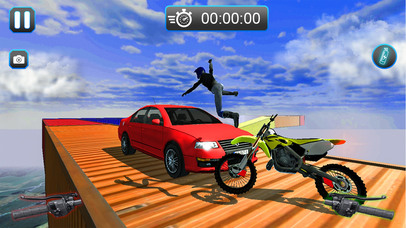 Impossible Sky Track Bike Driving Simulator screenshot 4