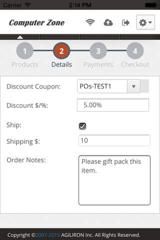 Agiliron POS | Point of Sale Business Access Buttons