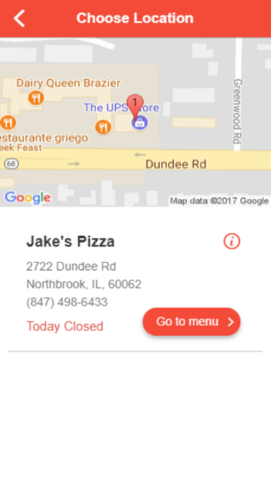 Jake's pizza Ordering screenshot 2
