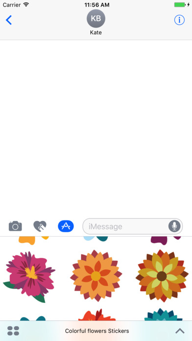 Colorful Flowers Stickers pack screenshot 3