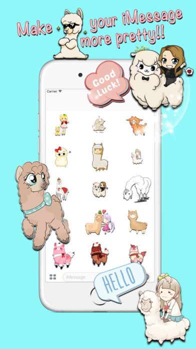 Alpaca Stickers Emojis Pack screenshot 4