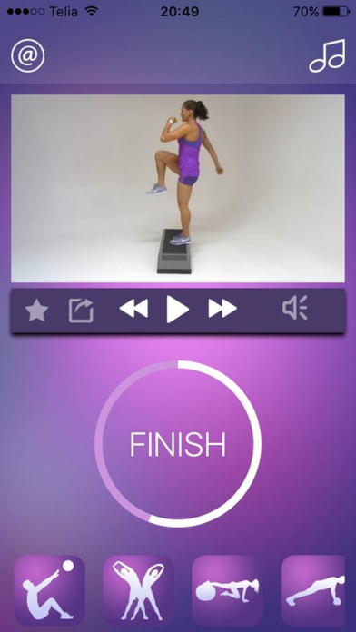 Stepper Workout Fat Burning Step Fitness Exercises screenshot 2