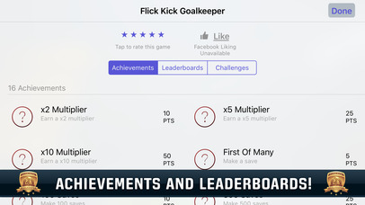 Screenshots of Flick Kick Goalkeeper for iPhone