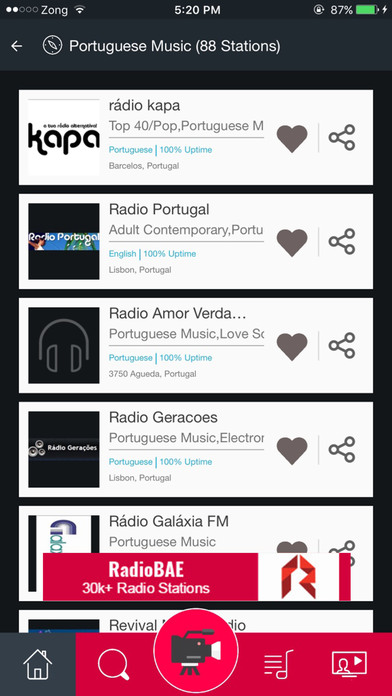 Portuguese Music Radio screenshot 2