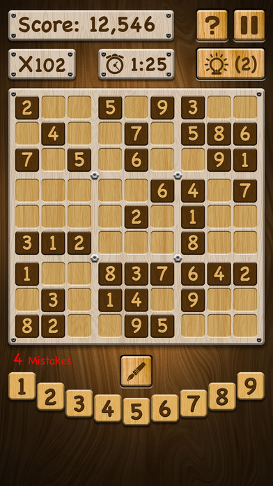 Sudoku Wood Puzzle screenshot 2