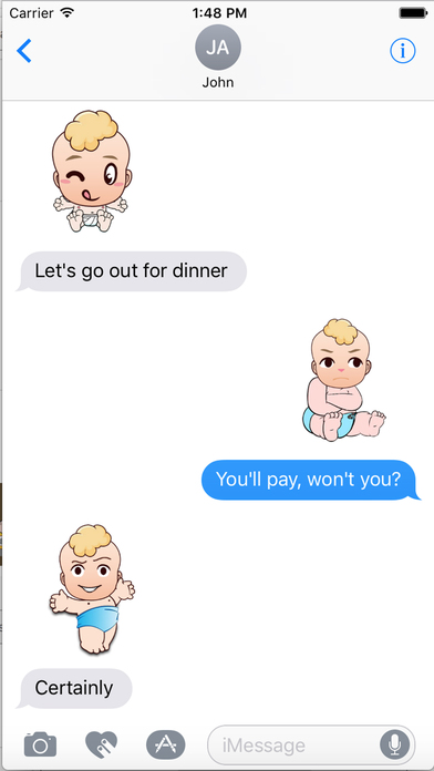 Cute Baby Emoji & Sticker Pack for Chatting screenshot 2
