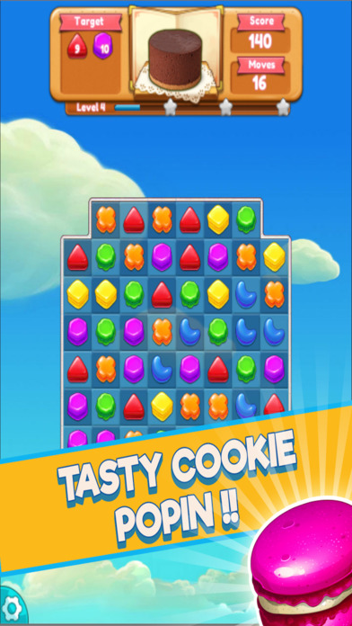 cookie pop jam - new cake games screenshot 4