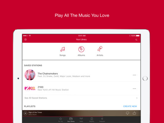 Screenshots of iHeartRadio – Free Music & Radio Stations for iPad