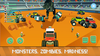 Blocky Derby: Monsters Arena Full screenshot 3