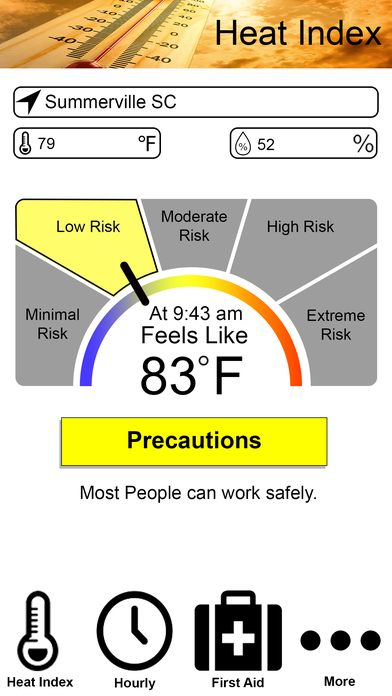 OSHA-NIOSH Heat Safety App screenshot 2
