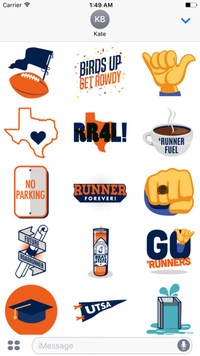 UT San Antonio Roadrunner Sticker Pack screenshot 3