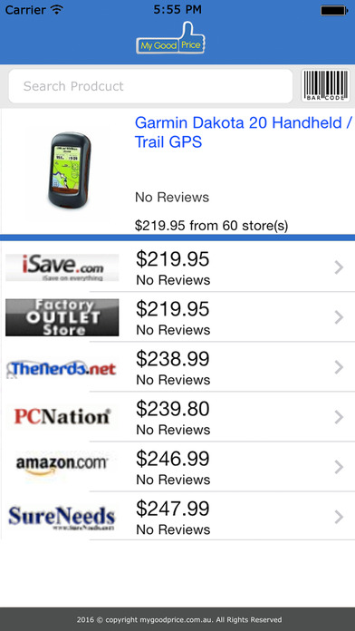 MyGoodPrice Price Comparison screenshot 2