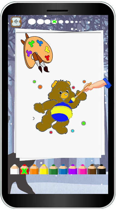 Big Bear Colouring Book Game screenshot 3