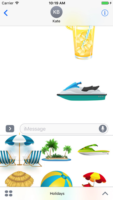 Holidays Stickers for iMessage screenshot 2