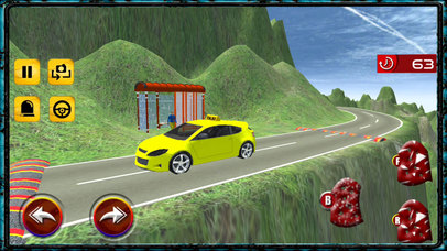 Mountain Taxi Car Offroad Hill Driving Game - Pro screenshot 2