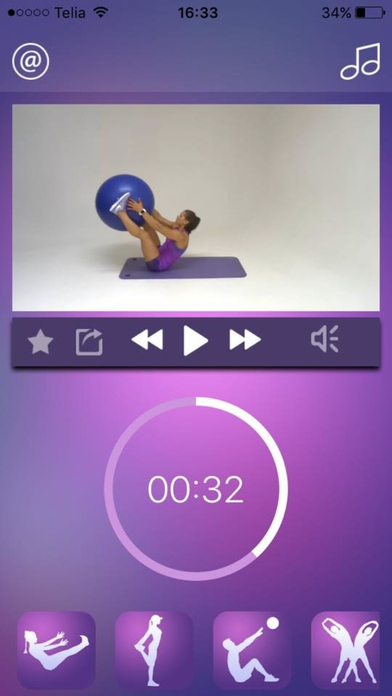 Fit Ball Workout Gym Training Stability Exercises screenshot 2