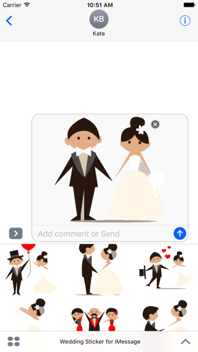 Wedding Sticker for iMessage screenshot 2