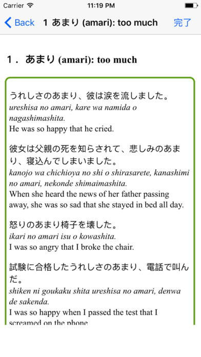 Japanese Grammar JLPT N3 screenshot 2