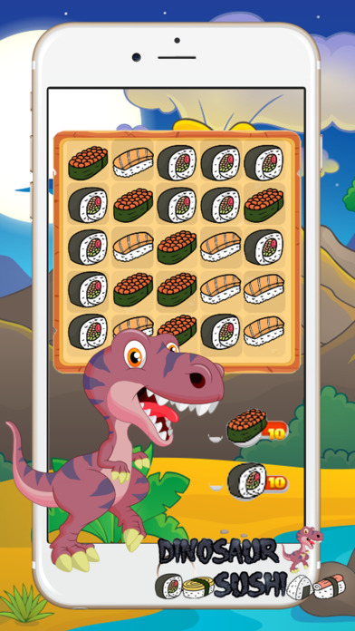 Dinosaur Sushi - Dino Food Math Games screenshot 2