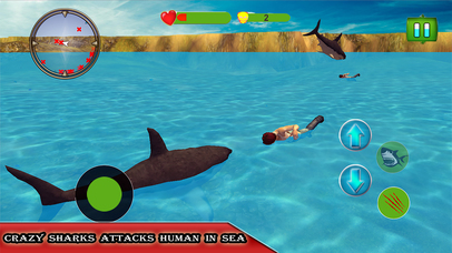 Wild Shark Attack in Swimming Pool : 3D Simulation screenshot 2