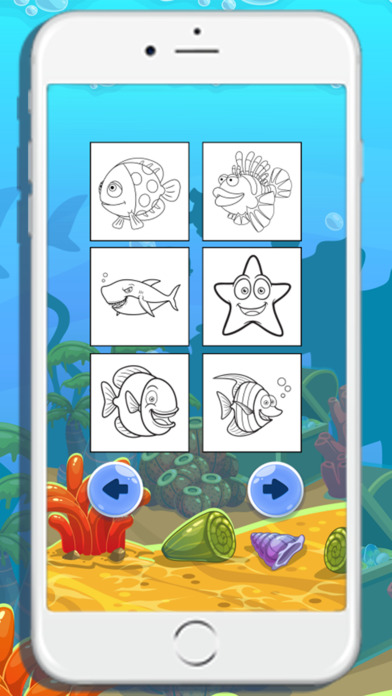 Sea animals coloring books for kids screenshot 4