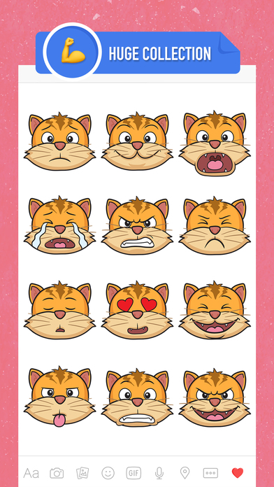 CatMoji - cat stickers & emoji keyboard app screenshot 2