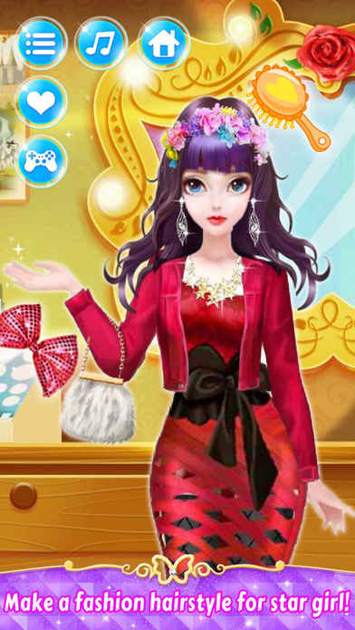 Star Doll Makeover - Girl Games for kids screenshot 2