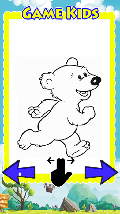 Draw And Paint Bear Coloring Book Education screenshot 2