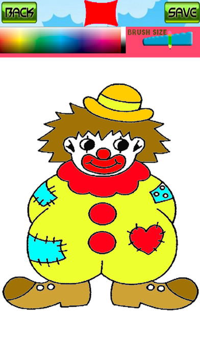Funny Coloring Pages Games Clown Version screenshot 2