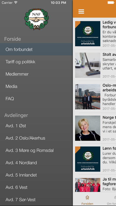 Arbeidsmandsforbundet screenshot 2