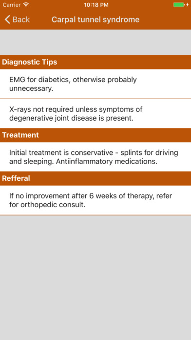 Orthopedic Referral Guidelines screenshot 4