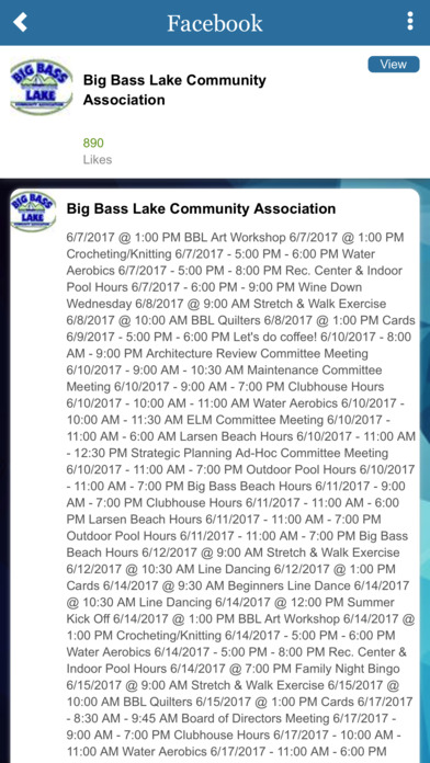 BIG BASS LAKE COMMUNITY ASSOC. screenshot 3