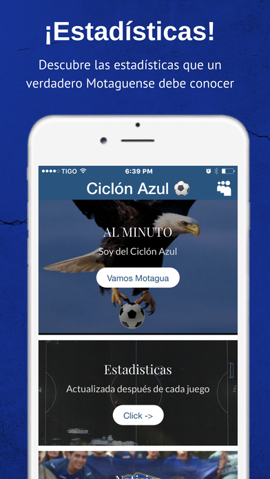 El Ciclón Azul del Motagua - Futbol de Honduras screenshot 2