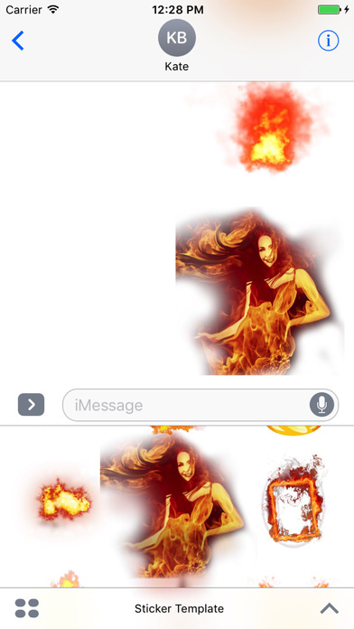 Fire Stickers for iMessage screenshot 3