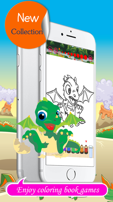 Dragon coloring book for kids toddlers and baby screenshot 3