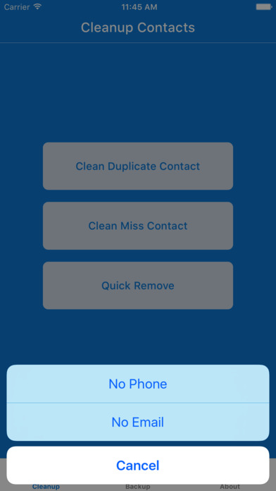 Contacts Cleanup & Address Book Cleaner screenshot 3