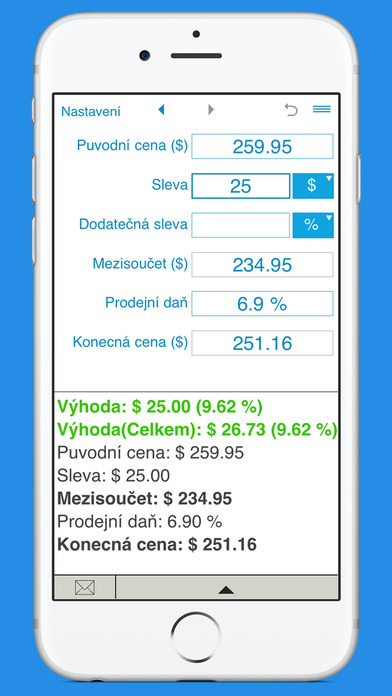 Kalkulačka slev screenshot 4