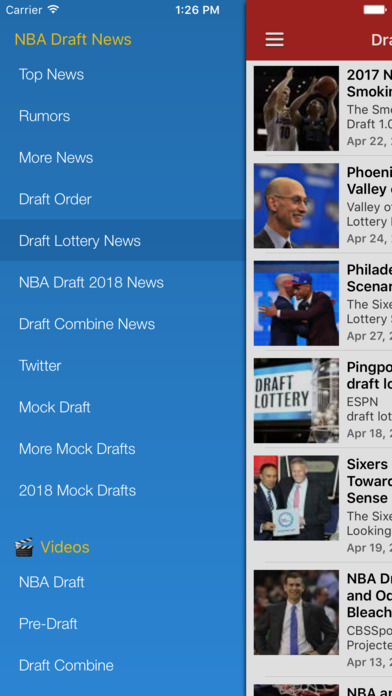 Draft News for NBA Basketball screenshot 2