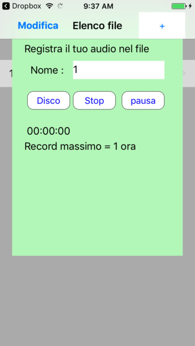 A riconoscimento vocale file screenshot 2