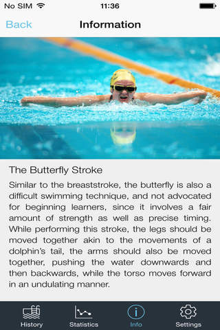 50 Swimming Exercises Pro - My Workout Log screenshot 2