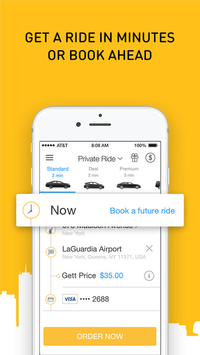 Screenshots of Gett - NYC Black Car for iPhone