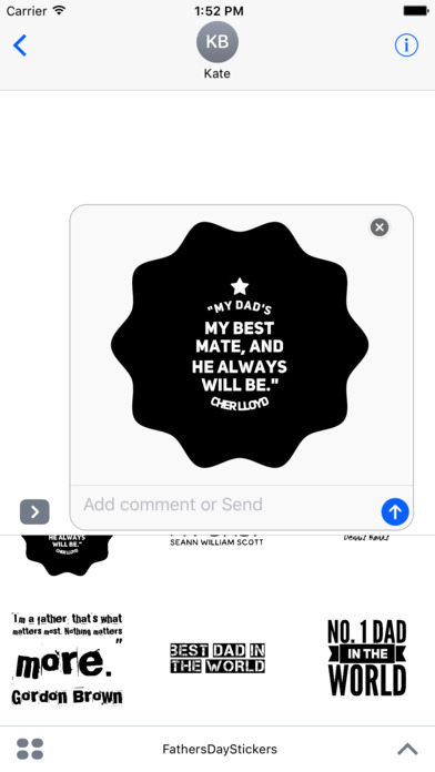 Fathers Day Stickers - Quotes 4 celebrating Daddy screenshot 3