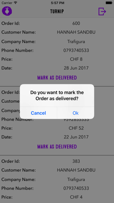 TURNIP Delivery screenshot 2