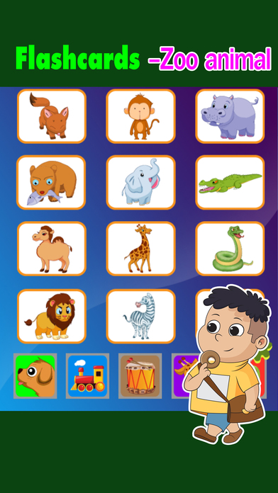 Young smart boy learning with educational cards screenshot 2