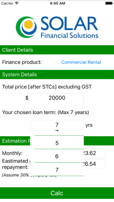 SolarFinancialCalculator screenshot 3