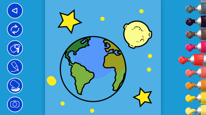 Kids Doodle: Coloring Book Space Game For Kids screenshot 2